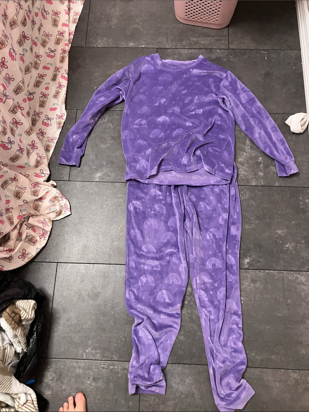 Cozy Purple Tie-Dye Loungewear Set
